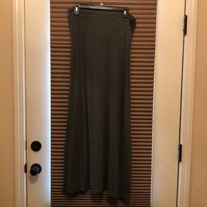 Gray maxi skirt